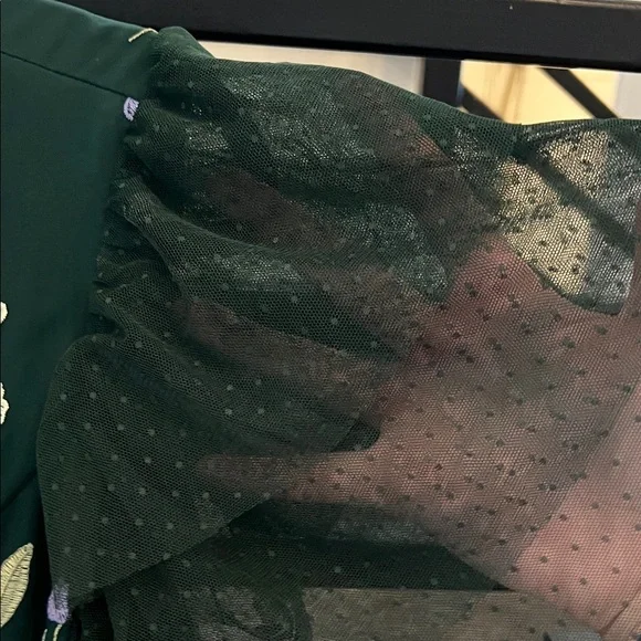 JessaKae Dark Green Multicolor Floral Formal Dress - Picture 3 of 6